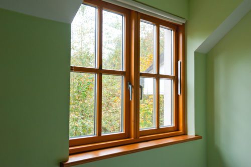 wooden window